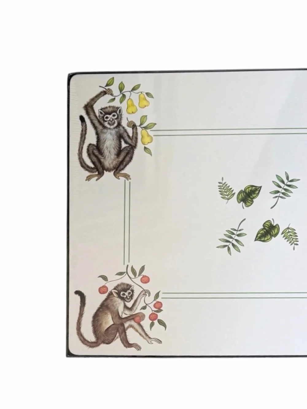 Lady Clare Handcrafted Placemat Set Featuring “Monkey Business